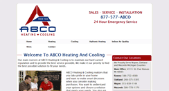 Desktop Screenshot of abcoheatcool.com